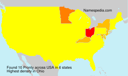 Surname Pronty in USA Surname Pronty in USA