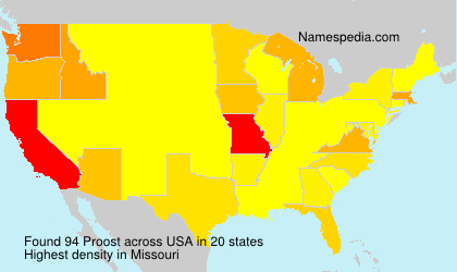 Surname Proost in USA Surname Proost in USA