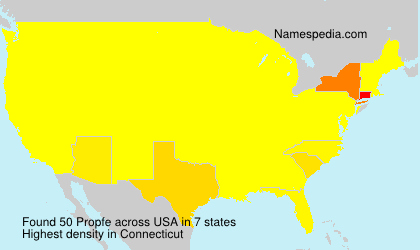 Surname Propfe in USA Surname Propfe in USA