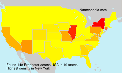 Surname Propheter in USA Surname Propheter in USA