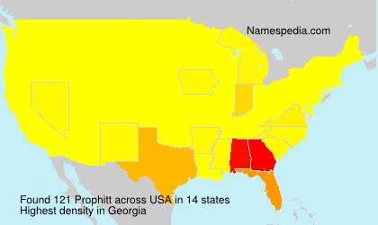 Surname Prophitt in USA Surname Prophitt in USA