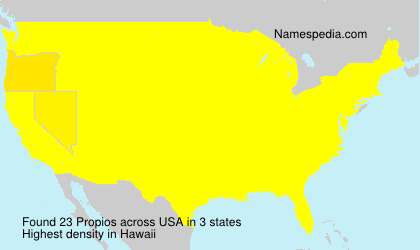 Surname Propios in USA Surname Propios in USA