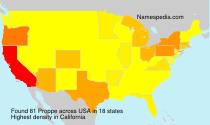 Surname Proppe in USA Surname Proppe in USA