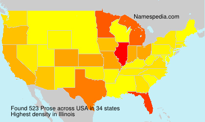 Surname Prose in USA Surname Prose in USA