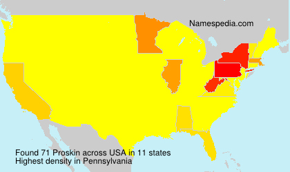 Surname Proskin in USA Surname Proskin in USA