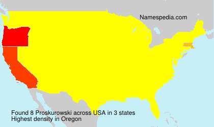 Surname Proskurowski in USA Surname Proskurowski in USA