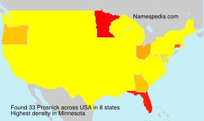 Surname Prosnick in USA Surname Prosnick in USA