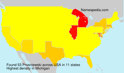 Surname Prosniewski in USA Surname Prosniewski in USA