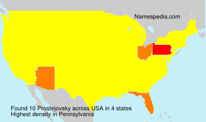 Surname Prostejovsky in USA Surname Prostejovsky in USA