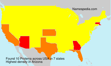 Surname Proterra in USA Surname Proterra in USA