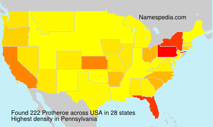 Surname Protheroe in USA Surname Protheroe in USA