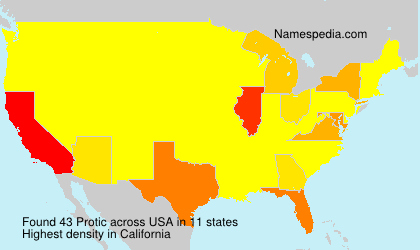 Surname Protic in USA Surname Protic in USA