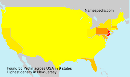 Surname Protin in USA Surname Protin in USA