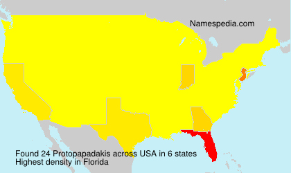 Surname Protopapadakis in USA Surname Protopapadakis in USA
