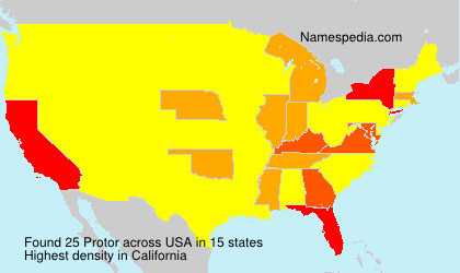 Surname Protor in USA Surname Protor in USA