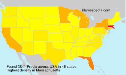 Surname Proulx in USA Surname Proulx in USA