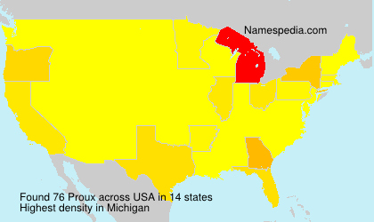 Surname Proux in USA Surname Proux in USA