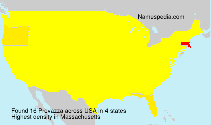 Surname Provazza in USA Surname Provazza in USA