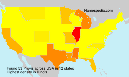 Surname Provis in USA Surname Provis in USA