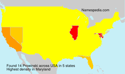 Surname Prowinski in USA Surname Prowinski in USA