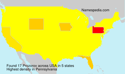 Surname Prozorov in USA Surname Prozorov in USA