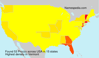 Surname Prozzo in USA Surname Prozzo in USA