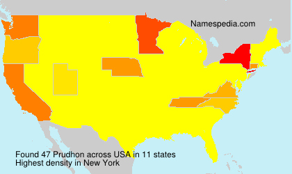 Surname Prudhon in USA Surname Prudhon in USA