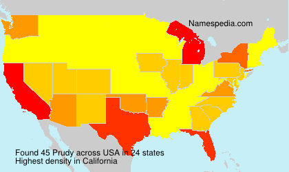 Surname Prudy in USA Surname Prudy in USA