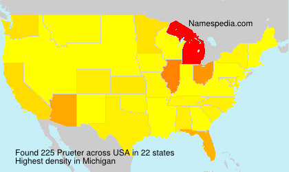 Surname Prueter in USA Surname Prueter in USA
