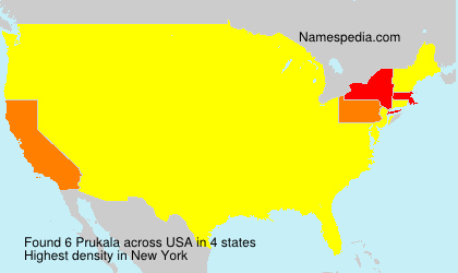 Surname Prukala in USA Surname Prukala in USA