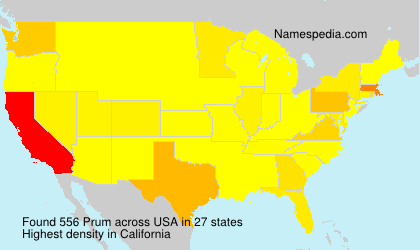 Surname Prum in USA Surname Prum in USA