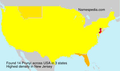 Surname Prunyi in USA Surname Prunyi in USA
