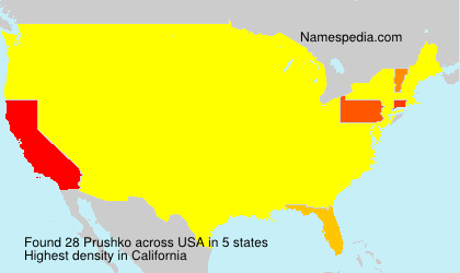 Surname Prushko in USA Surname Prushko in USA