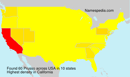 Surname Prusso in USA Surname Prusso in USA