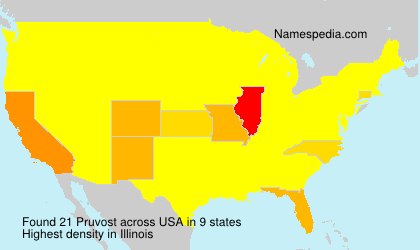 Surname Pruvost in USA Surname Pruvost in USA