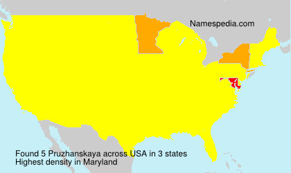 Surname Pruzhanskaya in USA