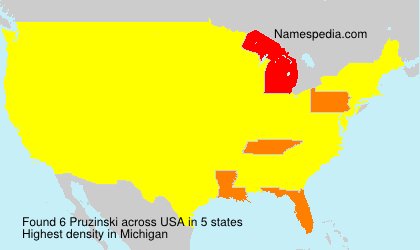 Surname Pruzinski in USA Surname Pruzinski in USA