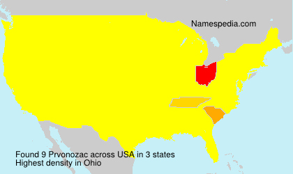 Surname Prvonozac in USA Surname Prvonozac in USA