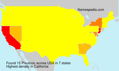 Surname Prvulovic in USA Surname Prvulovic in USA