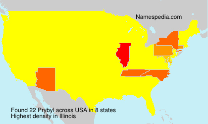 Surname Prybyl in USA Surname Prybyl in USA