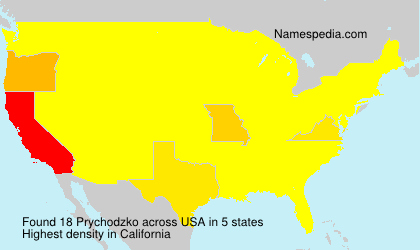 Surname Prychodzko in USA Surname Prychodzko in USA