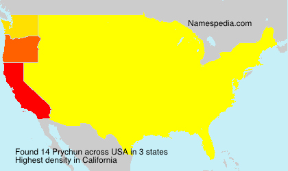 Surname Prychun in USA Surname Prychun in USA