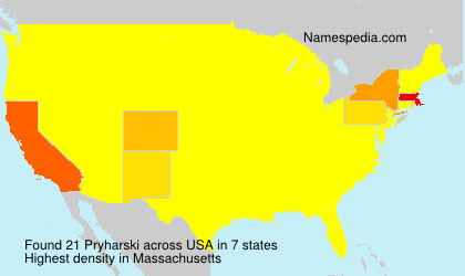 Surname Pryharski in USA Surname Pryharski in USA