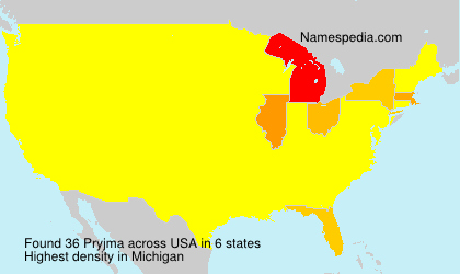 Surname Pryjma in USA Surname Pryjma in USA