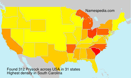 Surname Prysock in USA Surname Prysock in USA