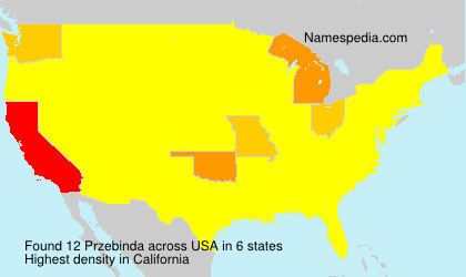Surname Przebinda in USA Surname Przebinda in USA