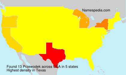 Surname Przewodek in USA Surname Przewodek in USA