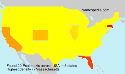 Surname Psaledakis in USA Surname Psaledakis in USA