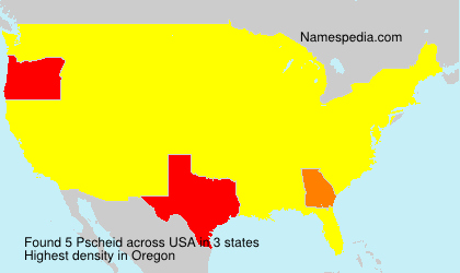 Surname Pscheid in USA Surname Pscheid in USA