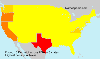 Surname Pscheidt in USA Surname Pscheidt in USA